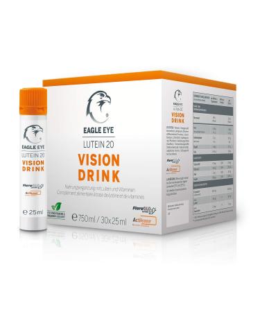 Eagle Eye Eye Vitamine-vegan high-dose vitamin drink with 20mg Floraglo Lutein |Zeaxanthin |Zinc |Vitamin C |B2 |Copper- gluten and lactose-free for eyesight and eye health