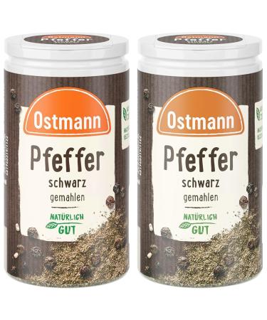 Ostmann black pepper ground 40 g (packaging design may vary) (pack of 2) 40 g (pack of 2) black pepper