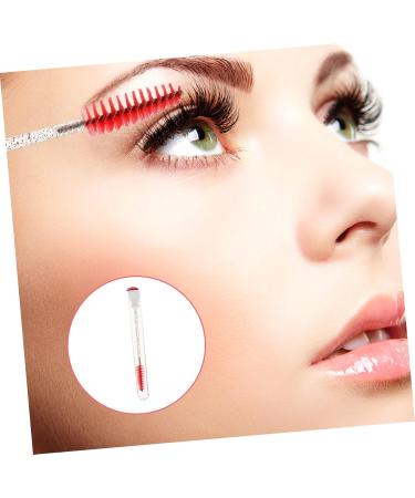 POPETPOP 20 pcs Diamond mascara brush clear mascara lash spoolie Makeup Eyelash Applicator eye shadow Miss 11.3x1.1cmx2pcs Orange Redx2pcs - Buy Online on GoSupps.com