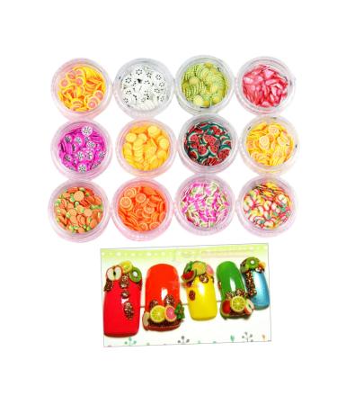 minkissy 2 Sets Resin Buttons Flatback Nail Fruit Slices Resin Nail Art Fruit Slices Nail Art Fruit Slices for Resin Beads Flatback Slice Nail Art Diy Nail Flash Decorations 3d