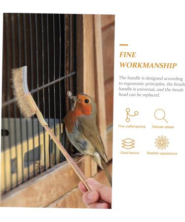 NOLITOY 2 Sets Bird Cage Cleaning Brush Metal Wire Brush Pet Items Bird Supplies Cage Birdcage Broom 24X3X2CMx2pcs As Shownx2pcs - Buy Online on GoSupps.com