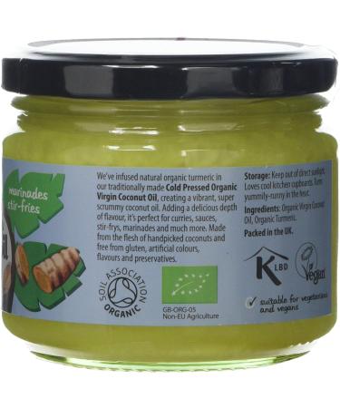 The Groovy Food Company Organic Virgin Coconut Oil Infused With Turmeric 283ml - Buy Online on GoSupps.com