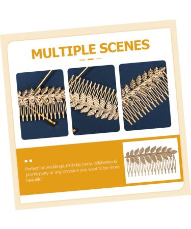 FRCOLOR Bridal Hair Comb Hair Toppers for Women Head Jewellery for Women Headpiece for Women Hair Accessories for Women Wedding Tiaras for Women Bridal Hair Accessories Bride Alloy - Buy Online on GoSupps.com