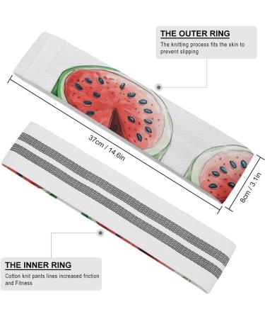 Watermelon Shape Resistance Bands - Elastic Fitness Bands for Effective Workouts | Durable Fabric Exercise Bands for Leg and Full Body Training - Buy Online on GoSupps.com