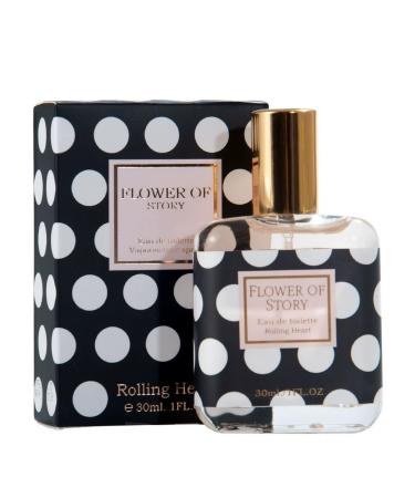 Flower Story Girl Student Ladies Perfume Light fragrance fresh 1oz (Wave point OZ) 0.2 Ounce (Pack of 5) 0.2 Ounce (Pack of 5) Wave point