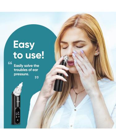 Eustachian Tube Unclogger - Ear Pressure Relief for Flying & Diving | HY030 Black | Tinnitus & Earache Relief Device - Buy Online on GoSupps.com
