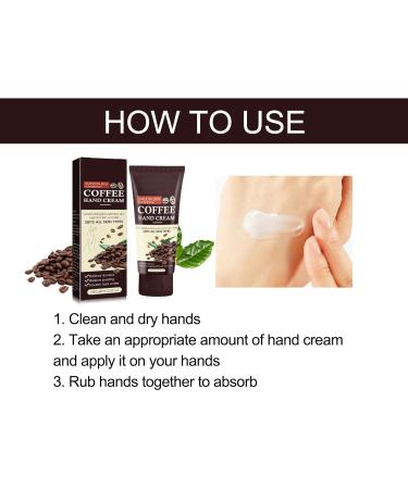 KOAHDE Coffee Natural Moisturizing Hand Cream Nourishing Hand Cream Intensive Moisture Hand Cream Coffee Brighten Hand Cream Coffee Hand Creams Handcream for Women Mini Size Brighten Hand Moisturizer - Buy Online on GoSupps.com
