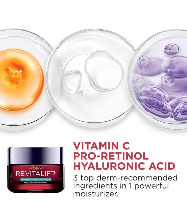 L Or al Paris Hydration Skincare Kit with Hyaluronic Acid Serum and Day Moisturizer for Face with Pro Retinol Vitamin C and Hyaluronic Acid Revitalift Triple Power LZR Reduces Look of Wrinkles Fragrance Free Paraben Free Skincare Kit 2 Count - Buy Online on GoSupps.com