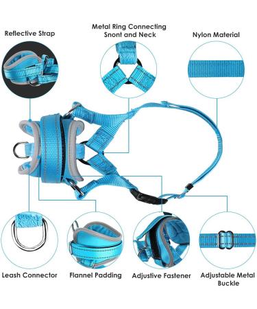 Nasjac Soft Dog Muzzle for Medium Dogs - Adjustable Anti-Bark Solution | Durable & Comfortable for Small & Large Breeds - Buy Online on GoSupps.com