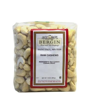 Bergin Fruit and Nut Company Raw Cashews 16 oz (454 g)