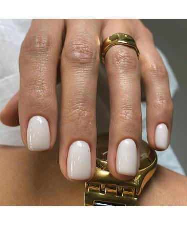 White Nail Polish - Translucent White Nail Varnish - Sheer Milky White Nail Polish - Long Lasting Quick Dry Nail Polish - Neutral Nail Polish French Manicure Nail Art DIY at Home - Buy Online on GoSupps.com