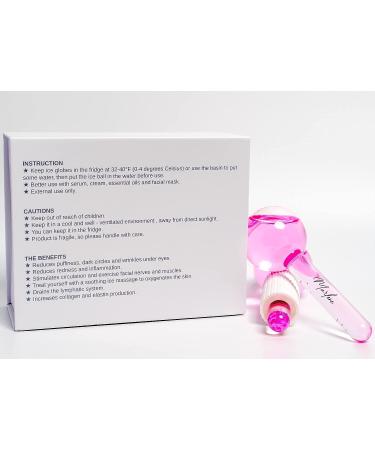 Marlene Ice Globes Facial Set - 2 Rollers, Sponge & Massage Ball - Coral Pink | Reduce Puffiness & Dark Circles, Refreshed Skin - Buy Online on GoSupps.com