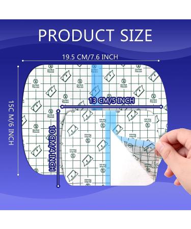 60 Pcs Waterproof Tattoo Bandage Film - Transparent Adhesive Cover for Tattoo Protection, 2 Sizes Available - Buy Online on GoSupps.com