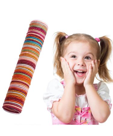 Buy Multi-Colored Baby Hair Gum for Girls - No Folds Hair Ties & Ponytailers for Infants & Toddlers | Thin Red (C One Size) - Fast International Shipping - Buy Online on GoSupps.com