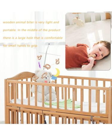 Tyfyh 8-Piece Wooden Baby Bite Ring Set | Safe Wooden Animal Teething Toys | DIY Craft Wooden Rings for Babies & Childcare - Buy Online on GoSupps.com
