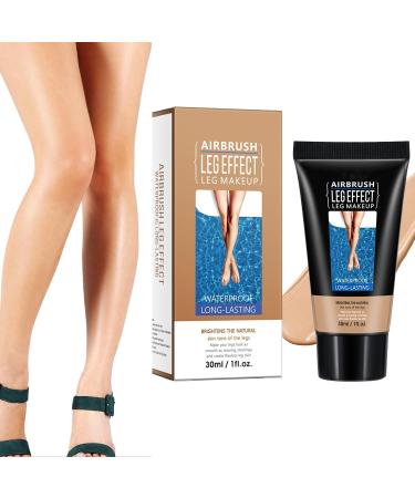 Waterproof Legs Foundation Foundation Covering Imperfections Airbrush Legs Foundation For Bronzed Legs Foundation Covering Tattoo Long Lasting Leg Makeup Waterproof (#02)