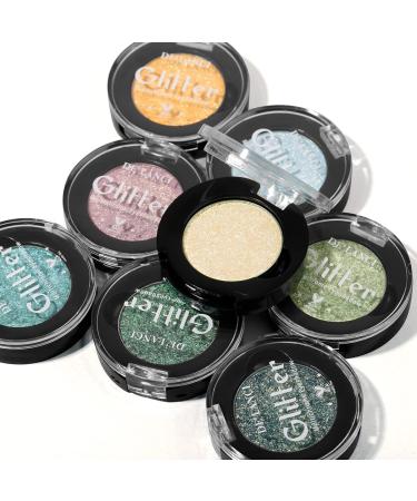 Shimmer Metallic Multichrome Eye Shadow - Waterproof & Sweat-Proof Glitter Eyeshadow | Intense Color Payoff, Vegan & Cruelty-Free | Gold/Green-3B - Buy Online on GoSupps.com