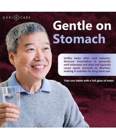 GeriCare Regular Strength Famotidine 10mg Tablets, Acid Reducer, Relief for Heartburn, Acid Reflux and Acid Indigestion, 60 Count (Pack of 1) Regular Strength 60 Count (Pack of 1) - Buy Online on GoSupps.com