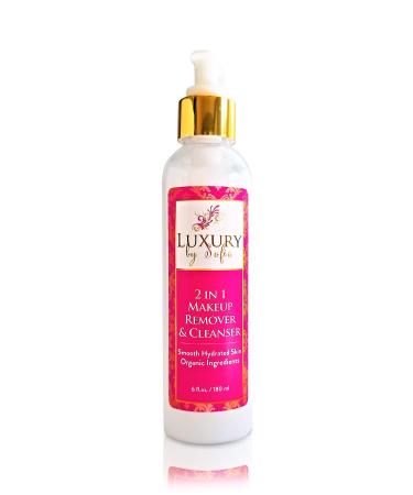 Organic Makeup Remover | Non-Oily | Use with Wipes | 2 in 1 to Remove Makeup Gently & Cleanse for Smooth Hydrated Skin | Natural & Organic Ingredients | Nurture skin with every use