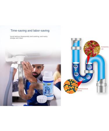 3 Bottles of Pipe Unclogger Kitchen Sewer Cleaning Bathroom Sewer Deodorizing Cleaning Unclogging - Buy Online on GoSupps.com