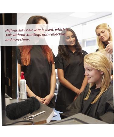 minkissy 2 Rolls Brazilian Wool Braid Clip on Hair Extensions Long Hair Wig Fish Line Extension Multi- Colors Party Highlights Invisible Wire Headband Polypropylene Hair Piece Natural 19.9X9X7CM Black - Buy Online on GoSupps.com