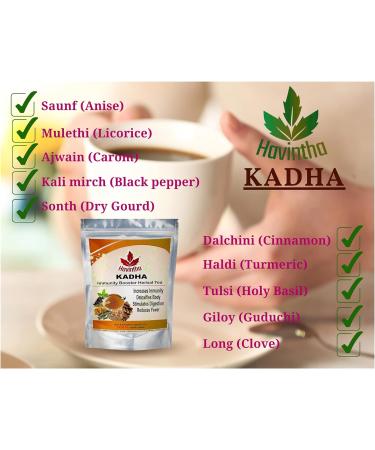 Immunity Boosting Ayurvedic Kadha for Cold, Cough, Flu & Sore Throat - 100g - Buy Online on GoSupps.com