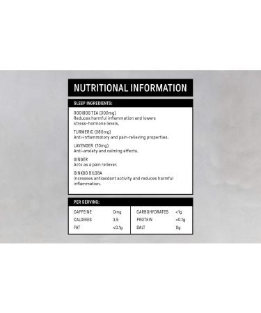 Sleep Matcha Tea - Rooibos Powder with Turmeric & Lavender | 30 Sachets - Buy Online on GoSupps.com