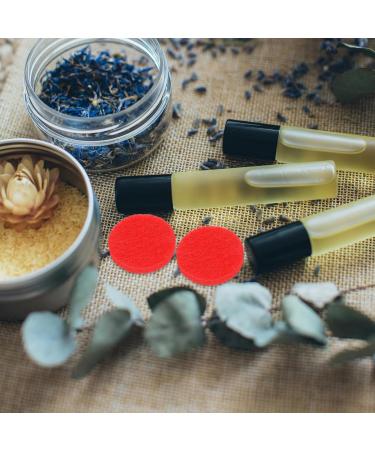 Zerodeko 100pcs Red Replacement Refill Pads for Diffuser Necklace Bracelet & Car Vent Clip - 2.2cm Aromatherapy Essential Oil Pads - Buy Online on GoSupps.com