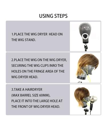 Multifunctional Fresh Wig Head Dryer Stand - Dries Wig Inside to Outside Quickly & Easily - Buy Online on GoSupps.com