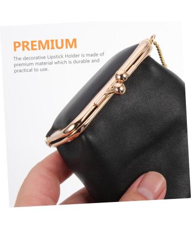 Square Lipstick Box Purse | Portable Makeup Bag & Lipstick Holder | Compact Sheepskin Cosmetic Case for Travel - Buy Online on GoSupps.com