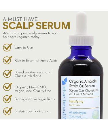 Blue Beautifly Organic Amalaki Scalp Oil Serum - Hair Growth & Nourishing Treatment 4 fl oz - Buy Online on GoSupps.com
