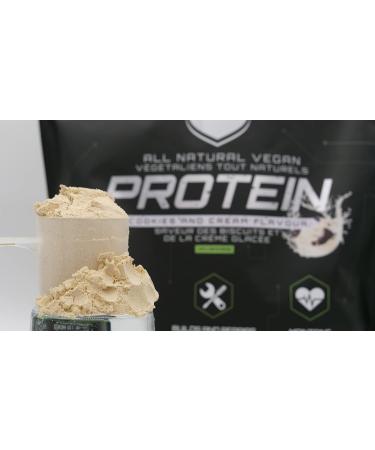 iRide All Natural Vegan Protein Powder | Sugar Free Non-GMO Plant-Based Post Workout Formula - Cookies and Cream 28 Servings - Buy Online on GoSupps.com