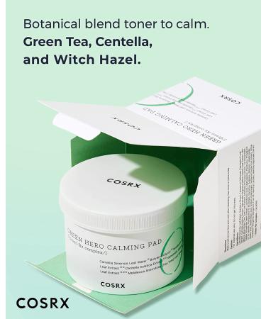 Cosrx One Step Green Hero Calming Pad - 70 Pads | Soothing Acne Treatment - Buy Online on GoSupps.com