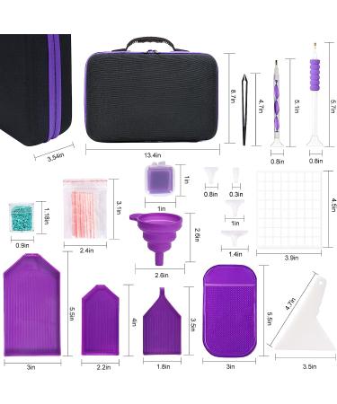 Quefe 120 Slots Diamond Painting Storage Containers - Portable Organizer for DIY Art and Craft Supplies - Buy Online on GoSupps.com
