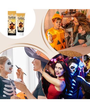  Dubbulon Face and Body Paint - Total Body Cream Paint | Long-Lasting Makeup for Men and Adults | Christmas Zombie Skeleton Vampire - Buy Online on GoSupps.com