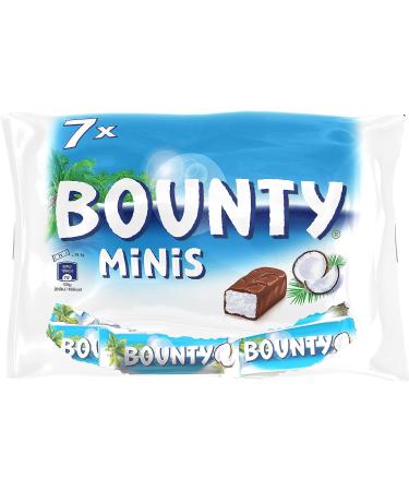 BOUNTY - Mini Chocolate Coconut Bars - 7 Mini Bars - 227g Pack