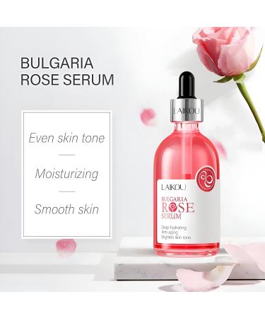 LAIKOU LAIKOU Rose Face Serum 100ml Moisturizing face serum for a fresh glow and even complexion - Buy Online on GoSupps.com