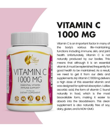 Coco March 3000mg Vitamin C Powder for Collagen Production & Immune Support - Zinc, Bromelain, Quercetin, L-Lysine - 10 oz Vegan & Keto-Friendly Formula, Gluten, Dairy, Soy & GMO-Free - Buy Online on GoSupps.com