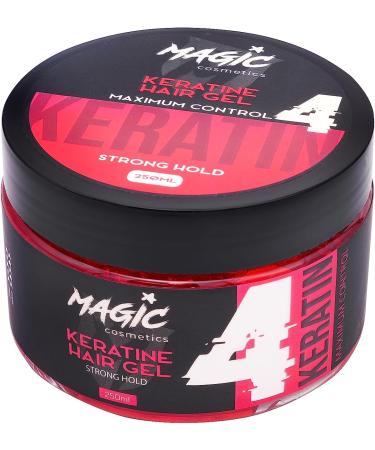 Magic Cosmeics Hair Styling Gel | Maximum Edge Control & All Day Hold | Keratine Formula | 250ml | For Men & Women | Afro Hair Styling - Buy Online on GoSupps.com