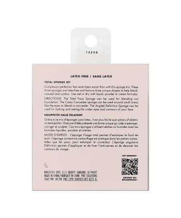 e.l.f. Total Sponge Set Vegan & Cruelty-Free Makeup Sponges for Flawless Blending of Powder and Liquid Products - Buy Online on GoSupps.com