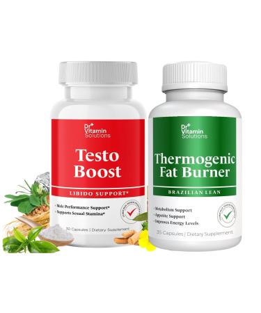 Dr. Vitamin Testo Boost Supplement for Men & Thermogenic Fat Burner
