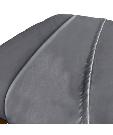 ForPro Premium Microfiber Flat Sheet 63x100 Inch - Ultra-Light, Stain & Wrinkle-Resistant - Cool Grey - Massage Table Sheet - Pack of 1 - Buy Online on GoSupps.com