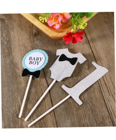 ibasenice Wooden Paper Cup Baby Girl Insert Card Silver 14.40X4.50X0.50CM - Buy Online on GoSupps.com