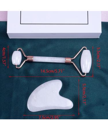 Premium Face Roller & Gua Sha Set | Natural Skincare Massager for Radiant Skin - Buy Online on GoSupps.com