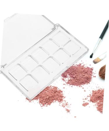 PLAFOPE Transparent Refillable Eyeshadow Palette with Secure Closure Multifunctional Makeup Organizer for Eyeshadow Lipstick Blush Contour Suitable for DIY Creations - Buy Online on GoSupps.com