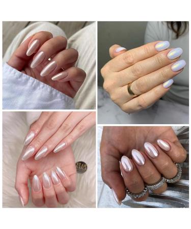 Bishengyf 6-Piece Chameleon Chrome Powder Set - Color Change Pearl Nail Glitter Dust for Stunning Nail Art Design & Decoration - Buy Online on GoSupps.com