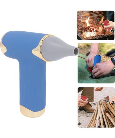 Alomejor Mini Fan - Portable Bladeless Hair Dryer for Pets | 4 Wind Levels 1100mAh Battery | Ideal for Cats & Dogs (Blue - Buy Online on GoSupps.com