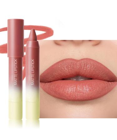 Erinde Rouge L vres Longue Tenue 2 en 1 Crayon L vres & Rouge L vres Mat Waterproof Haute Pigmentation Texture Velours Confort & Hydratation #02