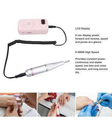 Electric Nail File Set Nail Grinder with Built-in Lithium-ion Battery Low Noise for Home - Buy Online on GoSupps.com