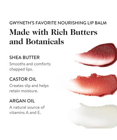 goop Beauty Lip Balm Trio | Moisturizing & Hydrating Lip Balm Set | Clear, Translucent Garnet & Sheer Rose | 0.16 oz Each | Nourishing Formula | Petroleum Free - Buy Online on GoSupps.com